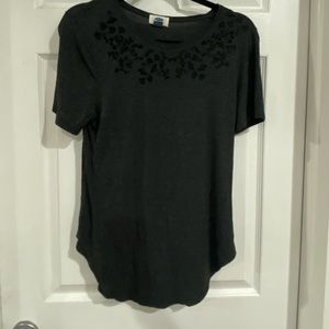 Grey detailed blouse
